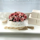 ARRANJO ANDREZA COM HORTÊNSIAS ROSADAS 14AX25L/CM