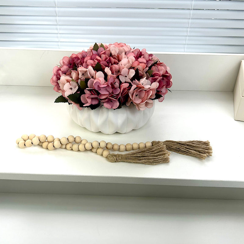 ARRANJO ANDREZA COM HORTÊNSIAS ROSADAS 14AX25L/CM