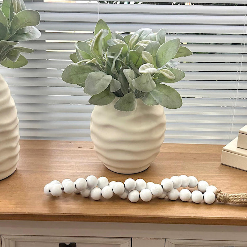 ARRANJO FORMATO ORGÂNICO COM FOLHAS VERDES CLARAS AVELUDADAS 32X28L/CM