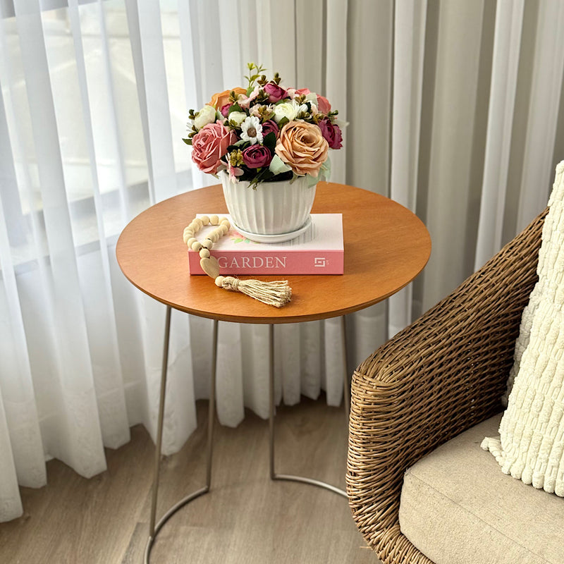 ARRANJO VALENTINA COM PEÔNIAS E CAMÉLIAS24AX25L/CM