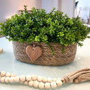 CESTO DANIELA COM VERDINHOS E CORAÇÃO 21AX35L/CM