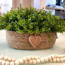 CESTO DANIELA COM VERDINHOS E CORAÇÃO 21AX35L/CM