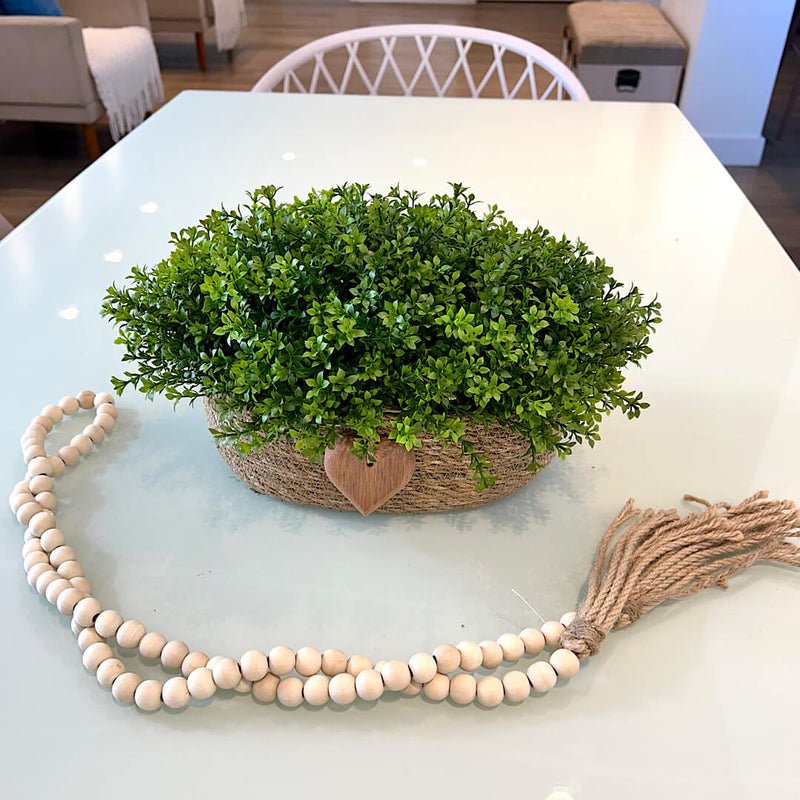 CESTO DANIELA COM VERDINHOS E CORAÇÃO 21AX35L/CM