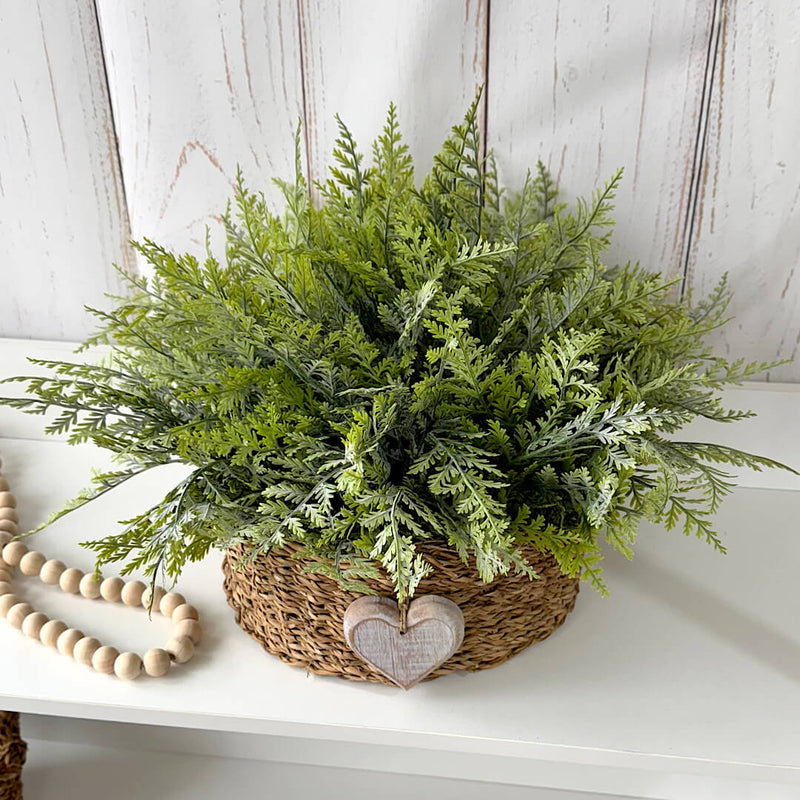 CESTO VIVIAN GG COM SAMAMBAIAS VERDE CLARAS 34AX58L/CM