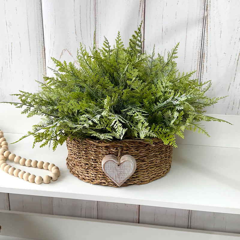 CESTO VIVIAN GG COM SAMAMBAIAS VERDE CLARAS 34AX58L/CM