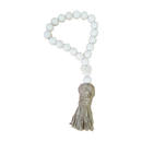 COLAR DECORATIVO DE MADEIRA COM CORAÇÃO 29CM