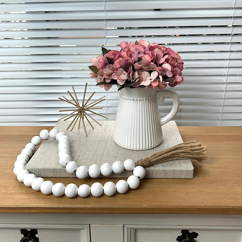 JARRO FARMHOUSE COM HORTÊNSIAS ROSA 23AX20L/CM