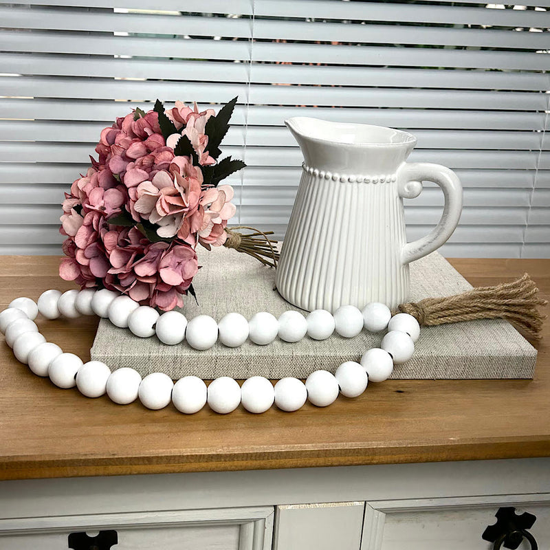 JARRO FARMHOUSE COM HORTÊNSIAS ROSA 23AX20L/CM