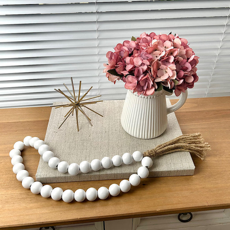 JARRO FARMHOUSE COM HORTÊNSIAS ROSA 23AX20L/CM