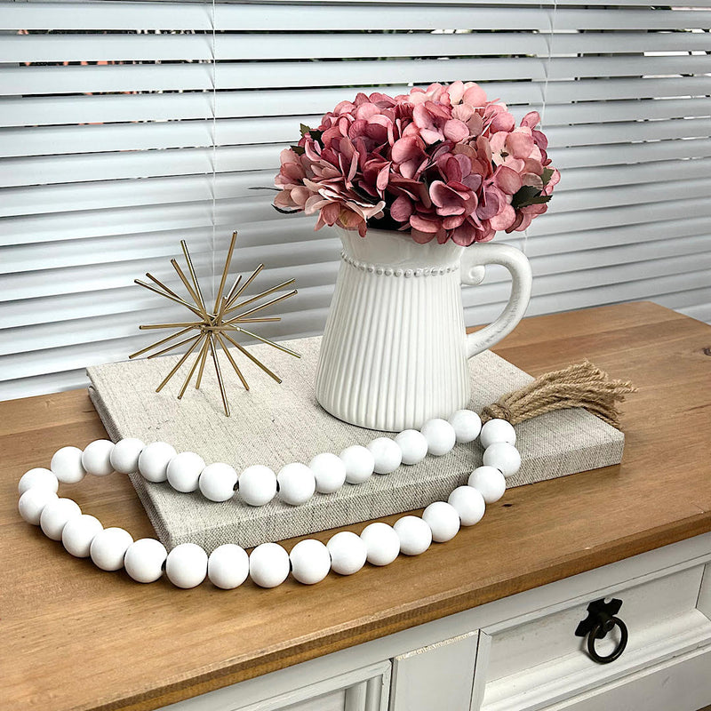 JARRO FARMHOUSE COM HORTÊNSIAS ROSA 23AX20L/CM