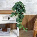 PENDENTE IARA DE FOLHAGEM VERDE NO CACHEPO DE CERÂMICA 60AX25L/CM