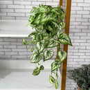 PENDENTE MAÍRA FOLHAGEM MESCLADA NO CACHEPÔ PRETO OU BRANCO 40AX25L/CM