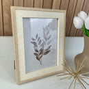 PORTA RETRATO MADEIRA E LINHO 15X20