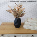 VASO CERÂMICA PRETO FOSCO 20AX13,5L/CM