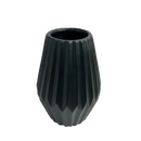 VASO CERÂMICA PRETO FOSCO 20AX13,5L/CM